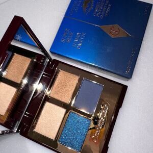 Charlotte Tilbury Luxury Palette Color Coded Eyeshadow Quad Super Blue Rare NIB